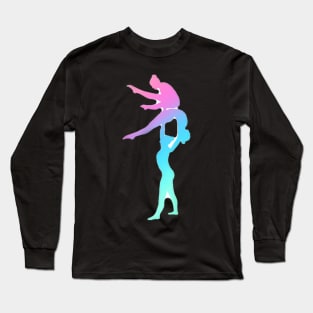 A women’s trio doing backbird Long Sleeve T-Shirt